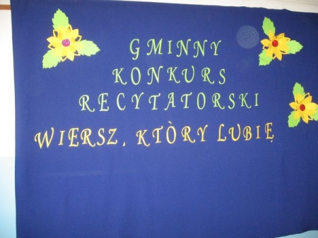 Gminny Konkurs Recytatorski „Wiersz, który lubię…”