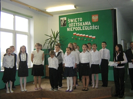 Apel niepodległościowy w Szkole Podstawowej