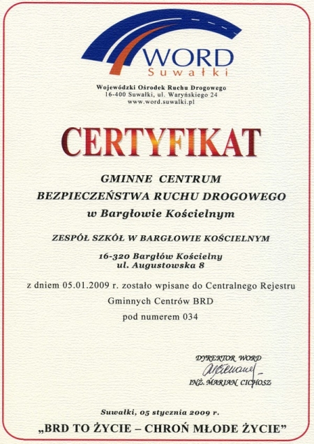 Otwarcie Gminnego Centrum Ruchu Drogowego