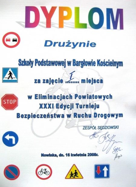 Sukces szóstoklasistów w Turnieju Bezpieczeństwa w Ruchu Drogowym