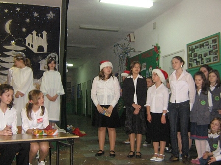 Apel przedświąteczny w Gimnazjum