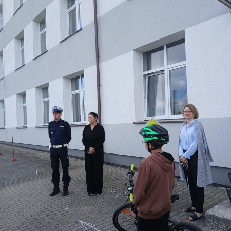 Egzamin na kartę rowerową w naszej szkole.