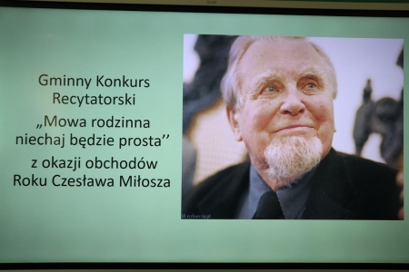 ''Mowa rodzinna niechaj będzie prosta…” - Gminny konkurs recytatorski