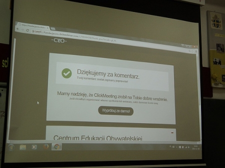 Pierwsze webinarium za nami