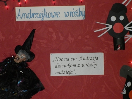 Andrzejki w gimnazjum!